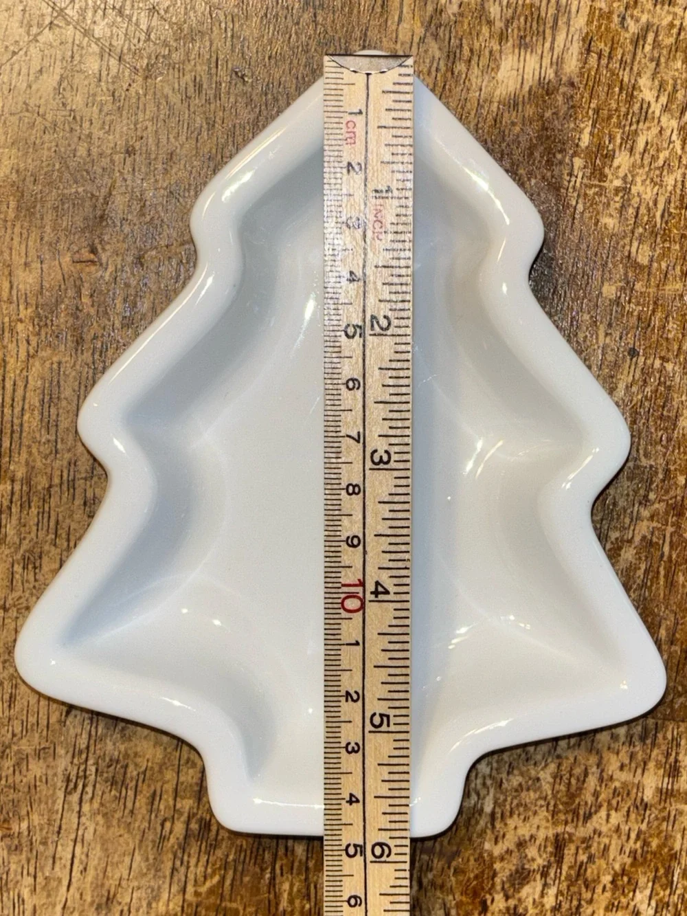 Crate & Barrel White Christmas Tree Porcelain Appetizer Bowls Le Cordon Bleu